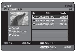 SAMSUNG DVD-HR773A - Using the PLAY LIST button - 2