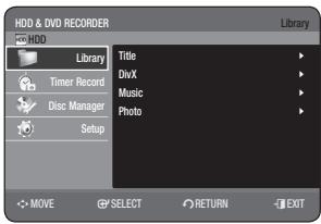 SAMSUNG DVD-HR773A - ON-SCREEN MENU NAVIGATION - 1