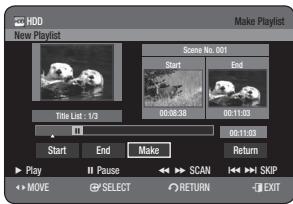 SAMSUNG DVD-HR773A - Using the TITLE LIST button - 3