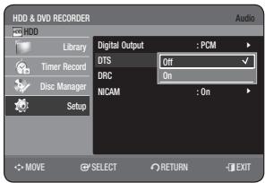 SAMSUNG DVD-HR773A - DTS - 2