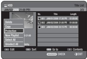 SAMSUNG DVD-HR773A - Using the TITLE LIST button - 1