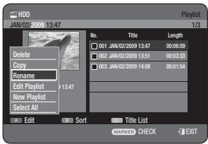 SAMSUNG DVD-HR773A - Using the PLAY LIST button - 2
