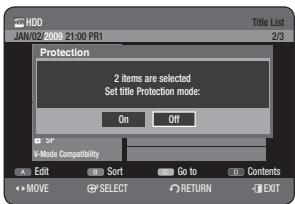 SAMSUNG DVD-HR773A - Using the TITLE LIST button - 2