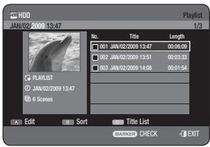 SAMSUNG DVD-HR773A - Using the PLAY LIST button - 1
