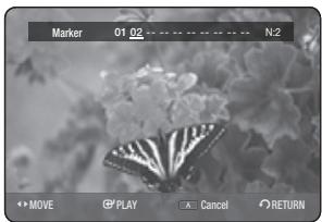 SAMSUNG DVD-HR773A - Setting Markers - 1