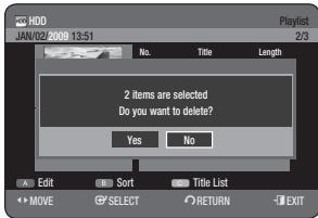 SAMSUNG DVD-HR773A - Using the PLAY LIST button - 4
