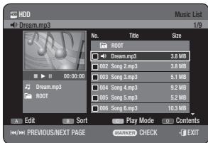 SAMSUNG DVD-HR773A - CHANGING THE NAME OF MUSIC/PHOTO/DIVX FILE - 4