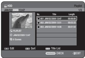SAMSUNG DVD-HR773A - Using the PLAY LIST button - 1