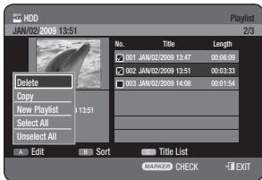 SAMSUNG DVD-HR773A - Using the PLAY LIST button - 3