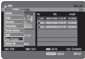 SAMSUNG DVD-HR773A - Using the TITLE LIST button - 1