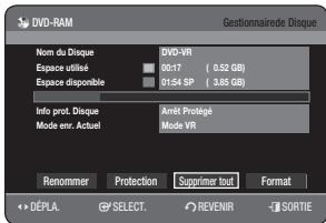 SAMSUNG DVD-HR775A - Protection d'un disque - 11