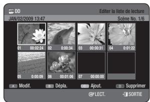 SAMSUNG DVD-HR775A - Utilisation du bouton PLAY LIST - 2