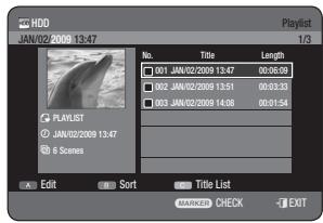 SAMSUNG DVD-HR775A - Using the PLAY LIST button - 1