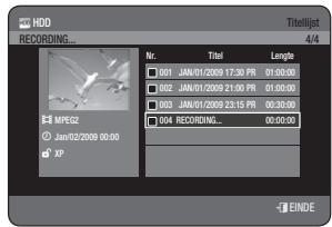 SAMSUNG DVD-HR775A - De toets TITLE LIST gekruiken - 1