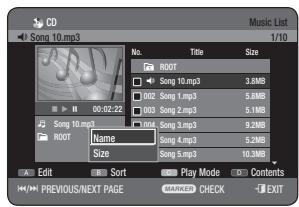 SAMSUNG DVD-HR775A - Using the Sort - 2