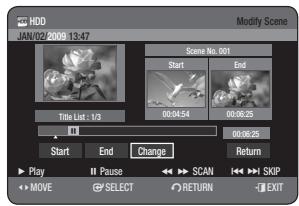 SAMSUNG DVD-HR775A - Modifying a Scene (Replacing a Scene) - 2