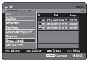 SAMSUNG DVD-HR775A - De toets TITLE LIST gebruiken - 1