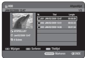 SAMSUNG DVD-HR775A - De toets PLAY LIST gebruiken - 1