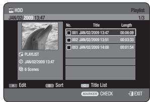 SAMSUNG DVD-HR775A - Using the PLAY LIST button - 1