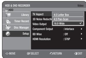 SAMSUNG DVD-HR775A - TV Aspect - 1