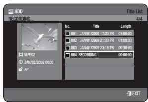 SAMSUNG DVD-HR775A - Using the TITLE LIST button - 1