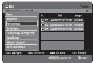 SAMSUNG DVD-HR775A - De toets TITLE LIST gebruiken - 2
