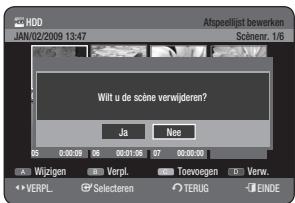SAMSUNG DVD-HR775A - Een scène verwijderen - 1