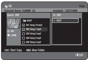 SAMSUNG DVD-HR775A - File Copy - 2