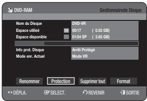 SAMSUNG DVD-HR775A - Protection d'un disque - 4