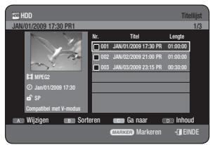 SAMSUNG DVD-HR775A - De toets TITLE LIST gekruiken - 1