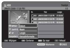 SAMSUNG DVD-HR775A - DE FUNC TIE SORTEREN GEBRUIKEN (TITELLIJST) - 2