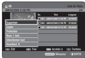 SAMSUNG DVD-HR775A - Utilisation du bouton TITLE LIST - 1