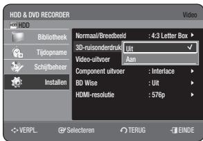 SAMSUNG DVD-HR775A - 3D-ruisonderdrukking (motion adaptive ruisonderdrukking) - 1