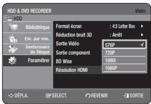 SAMSUNG DVD-HR775A - Résolution HDMI - 1