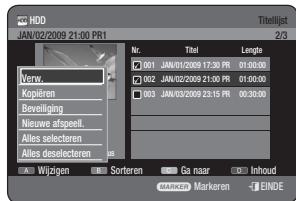 SAMSUNG DVD-HR775A - De toets TITLE LIST gebruiken - 1