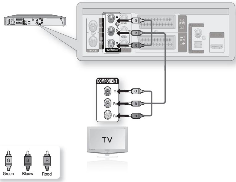 SAMSUNG DVD-HR775A - Situation 2 : Componentvideo-uitgangen - 1
