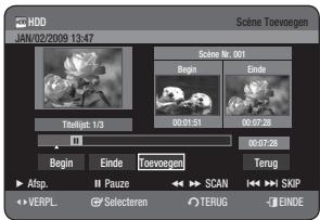 SAMSUNG DVD-HR775A - Een scene toevoegen - 2