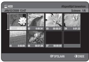 SAMSUNG DVD-HR775A - Een scène verplaatsen (de positie van een scene wijzigen) - 1
