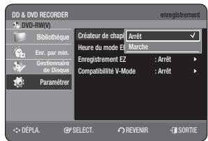 SAMSUNG DVD-HR775A - Création automatique des chapîtres - 5