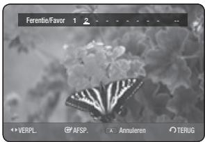 SAMSUNG DVD-HR775A - Favorieten instellen - 1