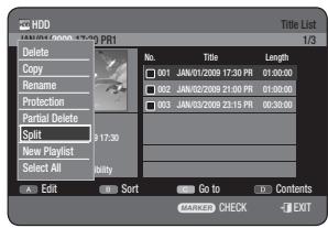 SAMSUNG DVD-HR775A - Using the TITLE LIST button - 1