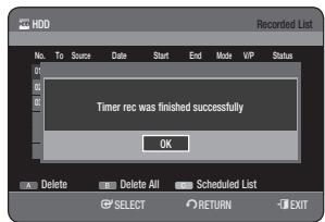 SAMSUNG DVD-HR775A - Information about Recorded List - 1