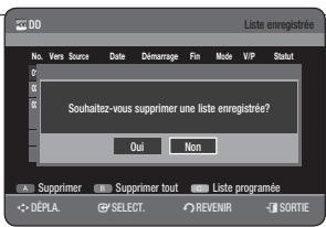SAMSUNG DVD-HR775A - Effacer la Liste enregistrée - 1