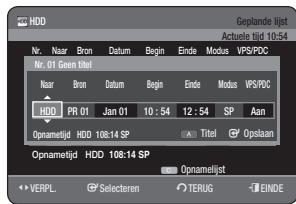 SAMSUNG DVD-HR775A - De toets TIMER gebruiken - 4