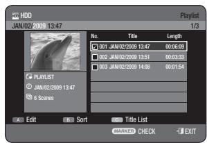SAMSUNG DVD-HR775A - Using the PLAY LIST button - 2