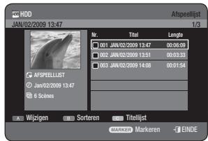 SAMSUNG DVD-HR775A - De toets PLAY LIST gebruiken - 1