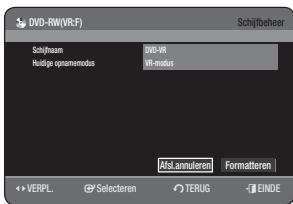 SAMSUNG DVD-HR775A - Afsluiten van een schijf ongedaan make (V/VR-modus) - 2