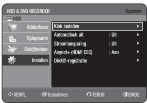 SAMSUNG DVD-HR775A - DE SYSTEEMOPTIES INSTellen - 1