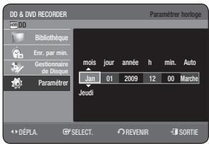 SAMSUNG DVD-HR775A - RéGLAGE DE L'HorLOGE - 4