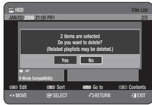SAMSUNG DVD-HR775A - Using the TITLE LIST button - 2